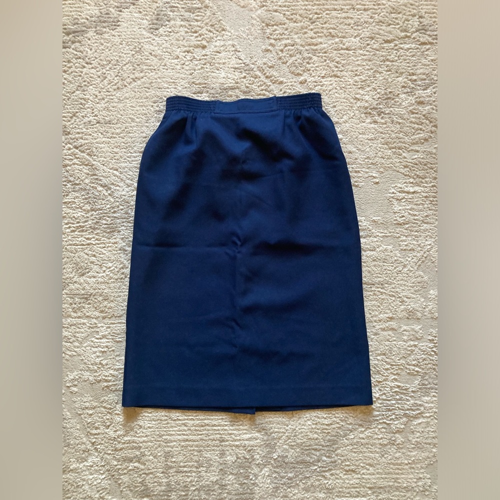 Navy pencil skirt